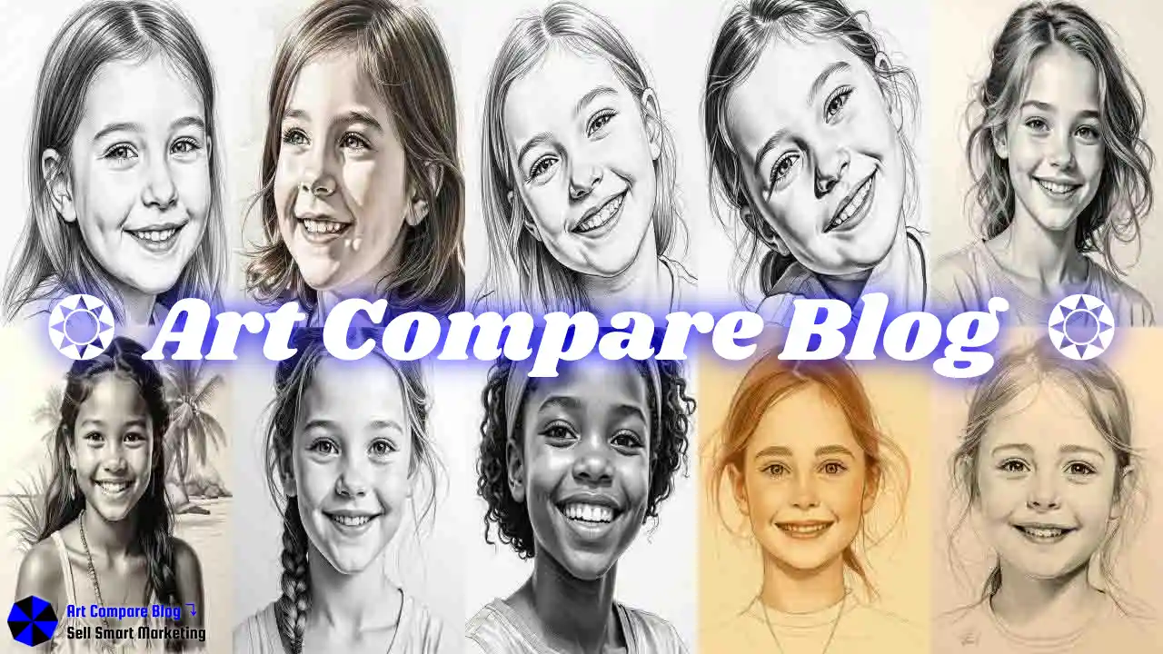 Realistic pencil sketch of a smiling girl-hq-1