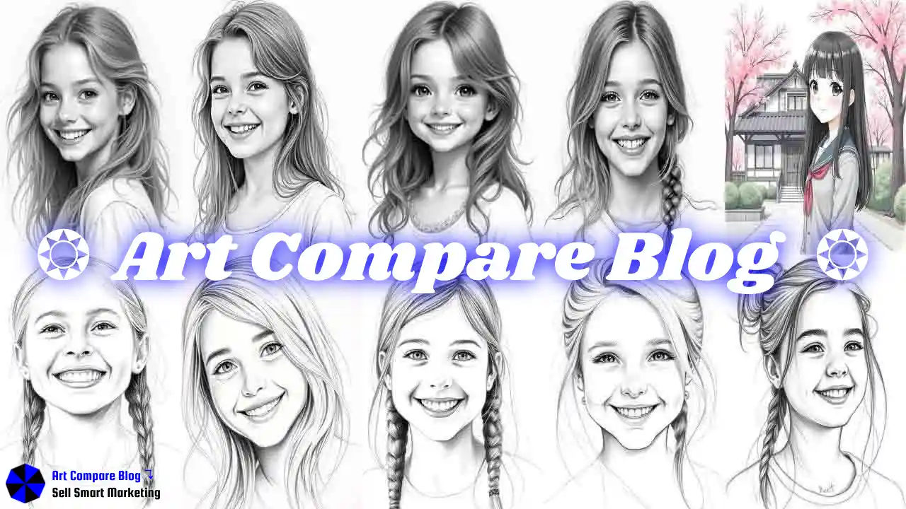 Realistic pencil sketch of a smiling girl-hq-3