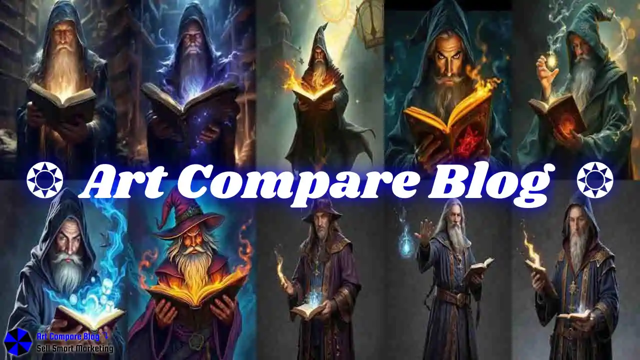 Human Wizard with glowing spellbook-zip-7