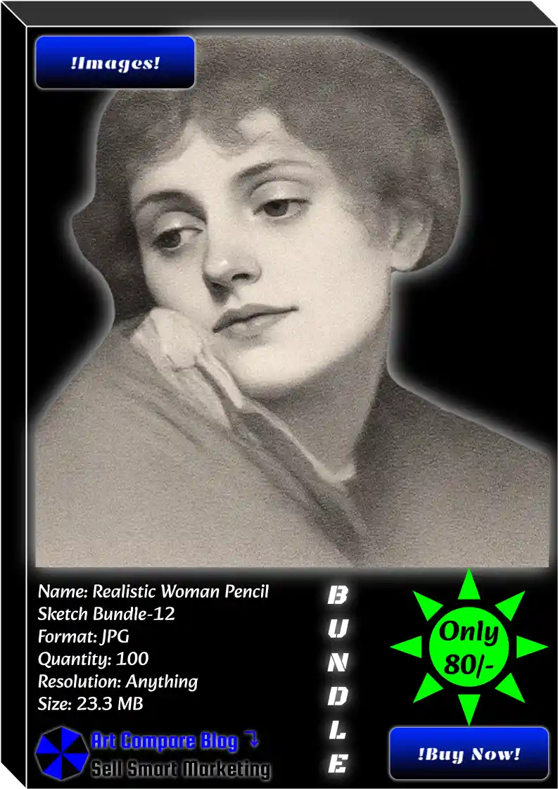 Realistic Woman Pencil Sketch-012